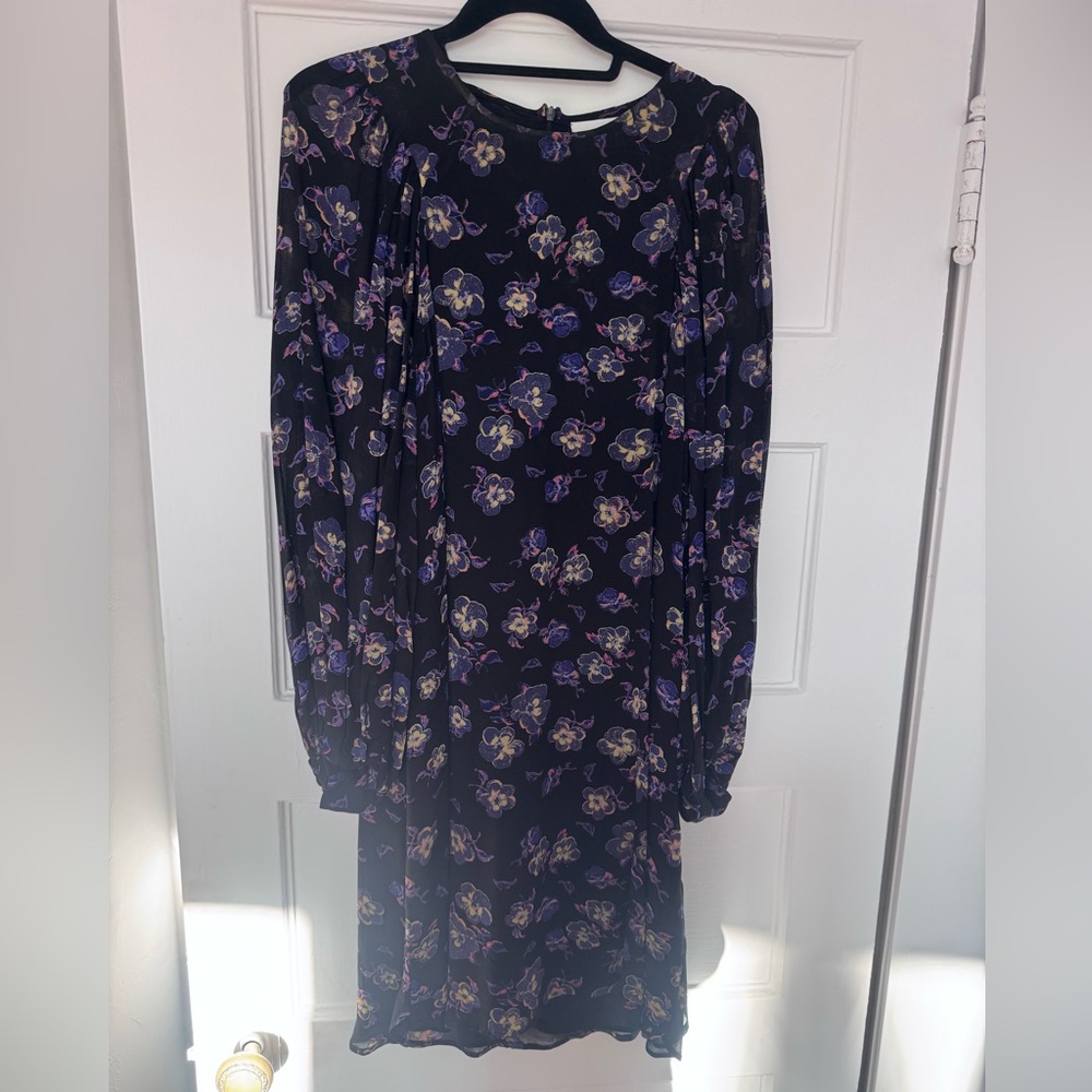 Ganni Georgette Floral Dress